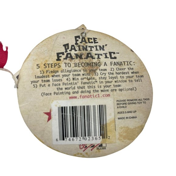 Gametime Nebraska Cornhuskers Home State Face Paintin Fanatic Plush Doll Stuffed - Picture 10 of 10